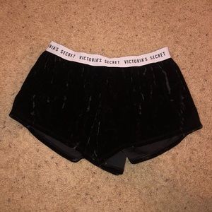 COPY - Victoria Secret Black Velvet Sleep Shorts